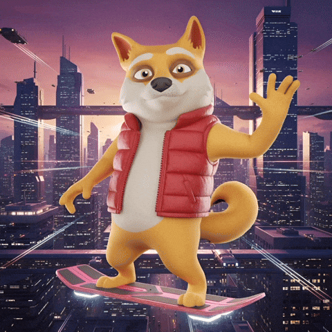 Waving Digital Art GIF by Doge Pound