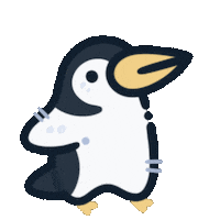 eveoart penguin noot noot cute penguin penguin stare Sticker