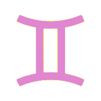 astroweed twins cosmic astrology gemini Sticker