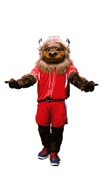 Mascot Bison Sticker by Utah Tech University