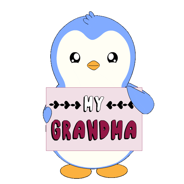 Penguin Grandma Sticker by Pudgy Penguins