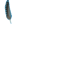 aliworks blue peace breathe feather Sticker