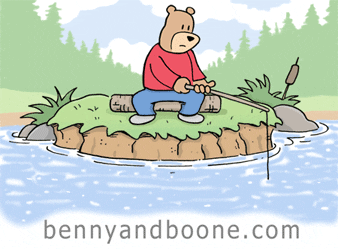 bear fishing GIF