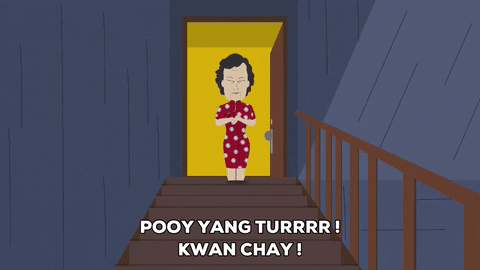 asian praying GIF by South Park 