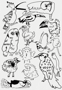 Doodle Birds GIF