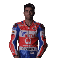 happy danilo petrucci Sticker by MotoGP