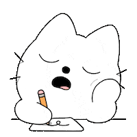 ilyakazakov cat tired sleep drawing Sticker