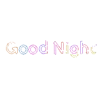 Good Night Text Sticker