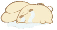 Labutori sad crying cry bunny Sticker