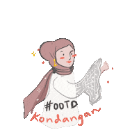 MoudyangelaV party wedding ootd hijab Sticker