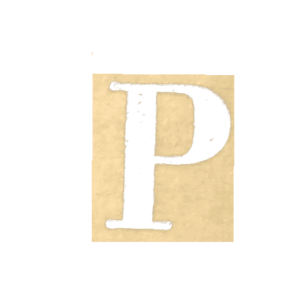 Letters P Sticker