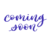 Coming Soon Calligraphy Sticker