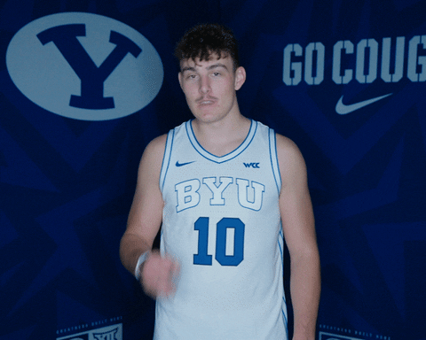 Byu Basketball Sport GIF by BYU Cougars