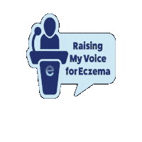 Graphcom eps eczema national eczema association eczema awareness month Sticker