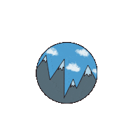 Iamrainbowgirl travel forest mountains trek Sticker