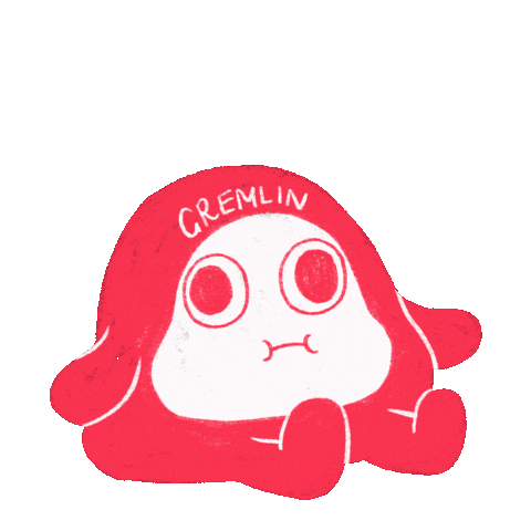 Dummy Gremlin Sticker by Lemonramune