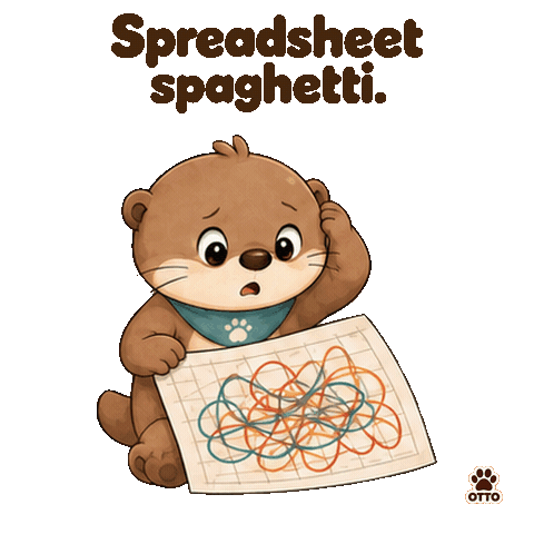 Confused Good Night Sticker by Otto the Otter by GleeSpace