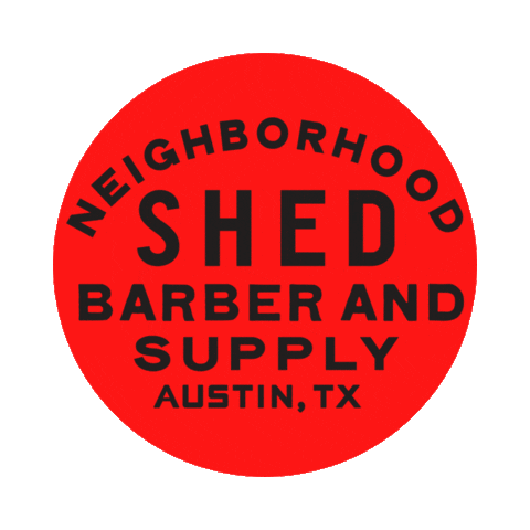 SHEDBARBER giphyupload texas barber austin Sticker