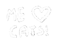 Cat Love Sticker by Abitan