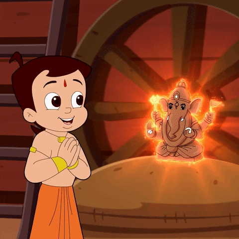 Celebration Ganeshchaturthi GIF by Chhota Bheem