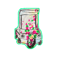 Driving On The Road Sticker