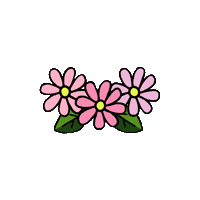 Pink Flower Sticker by John Lewis & Partners