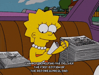 lisa simpson smiling GIF