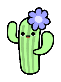 Happy Cactus Sticker by Neonyt