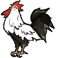 Chinese Zodiac Chicken Sticker by Sticky Brain Studios