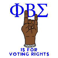 Blue And White Greek Sticker by INTO ACTION