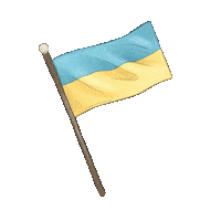 suisigart blue yellow flag ukraine Sticker