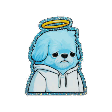 Puppy Depress Sticker by The LSD Hotel