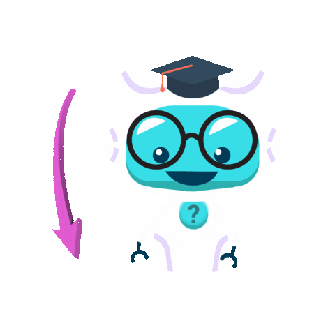 roboguru giphygifmaker arrow down ruangguru Sticker