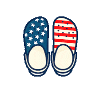 4Th Of July Summer Sticker by Crocs Shoes