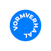 vormverhaal logo design branding newwork Sticker