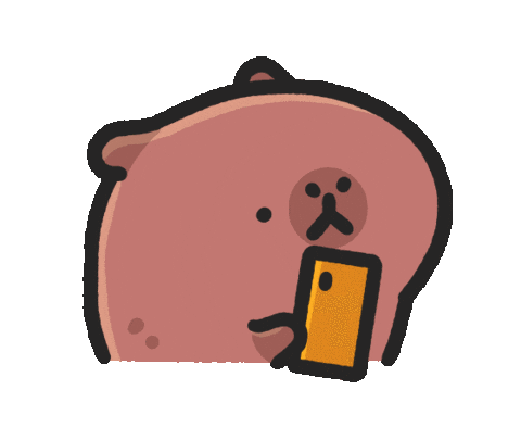 Capybara No Sticker by sansanplanet