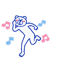 Happy Bear Sticker by takadabear