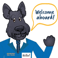 Cobbles The Dog Sticker by Edinburgh Bus Tours