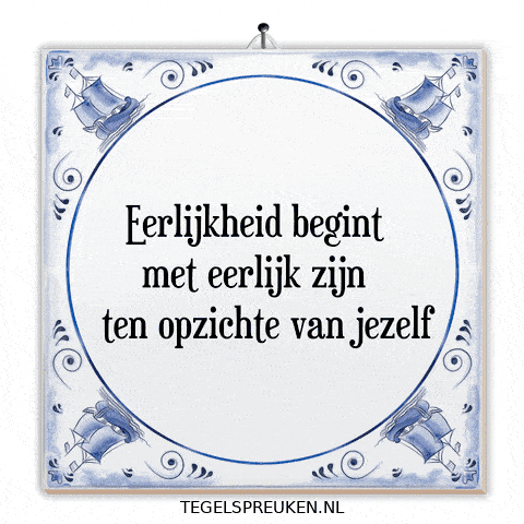 Wijsheid Zelfvertrouwen GIF by Tegelspreuken.nl