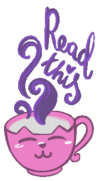 tatsianafinskaya pink coffee kat readthis Sticker