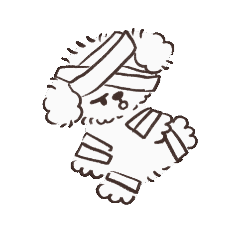 Bye-Bye Dog Sticker by koimoffee