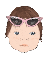 Girl Baby Sticker by The Skinny Confidential