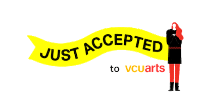 Excited I Did It Sticker by VCUarts