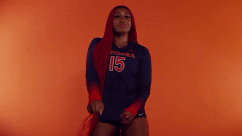 VirginiaAthletics giphyupload uva uvavolleyball virginia volleyball GIF