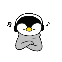 Penguin Rhythm Sticker