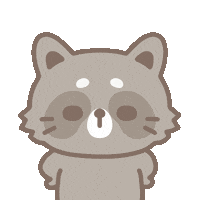 Raccoon Love Sticker