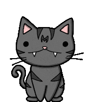 Confused Cat Sticker by Tutimon
