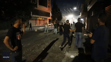 Palestinians Hurl Rocks as Israeli Forces Raid Jenin