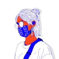 Trisha1998 art fashion rainbow style Sticker