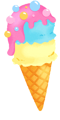 Summer Ice Sticker by Super Streusel